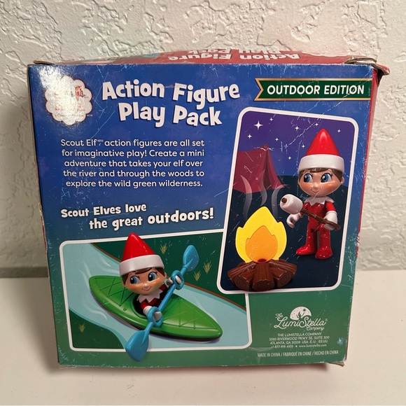 Elf on the Shelf Christmas Outdoor Adventure Playset Canoe New - Picture 3 of 5